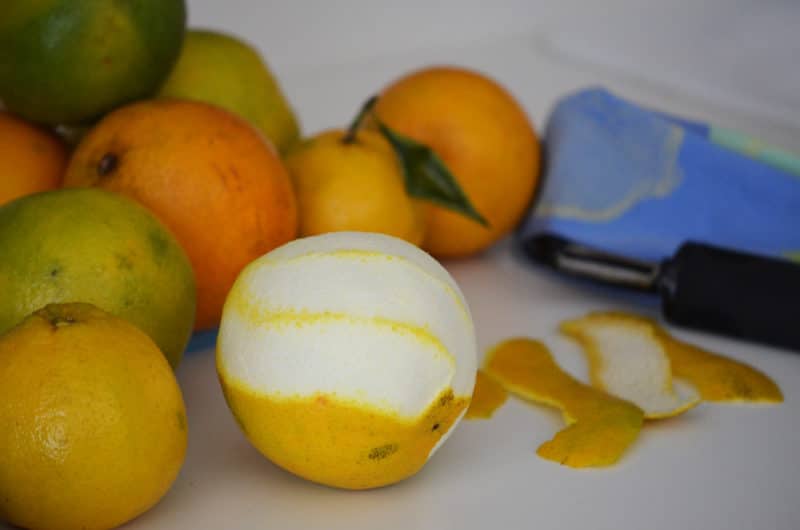 The RIGHT WAY to use a citrus peeler to peel an orange 