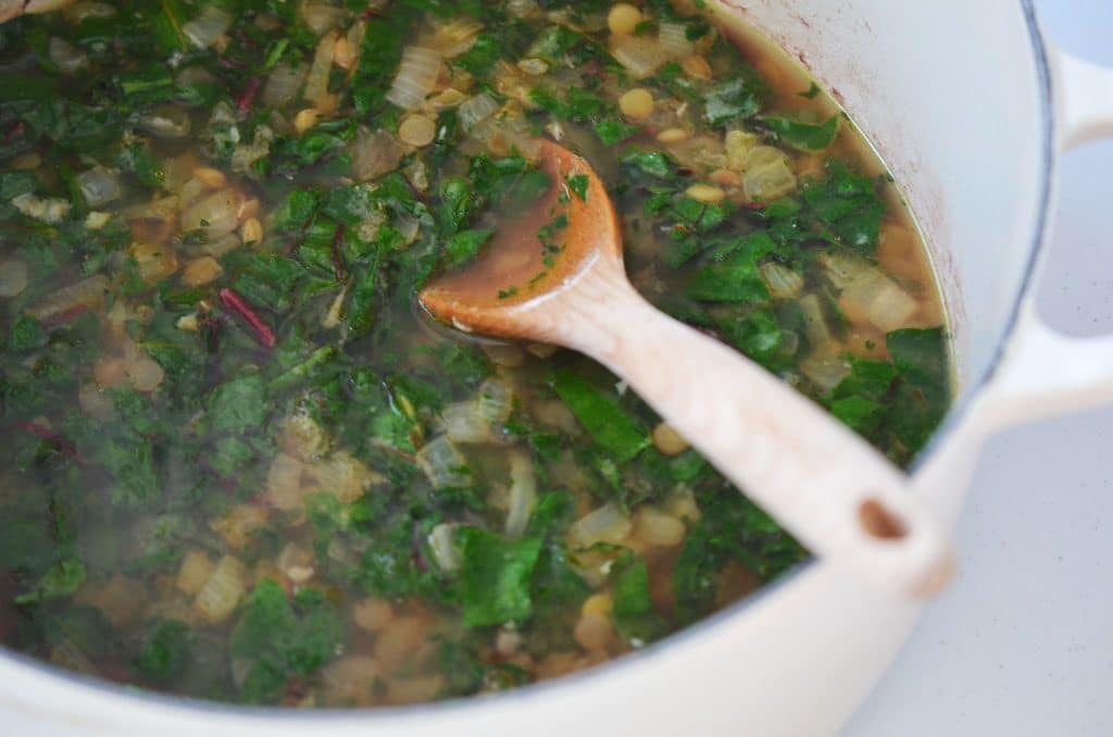 Lebanese Lentil Soup, Rushta - Maureen Abood