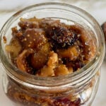Fig jam in a glass jar
