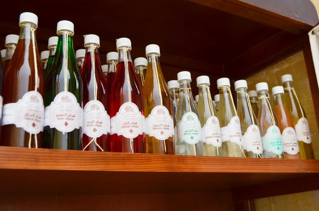 Syrups in Lebanon on a shelf, Maureen Abood