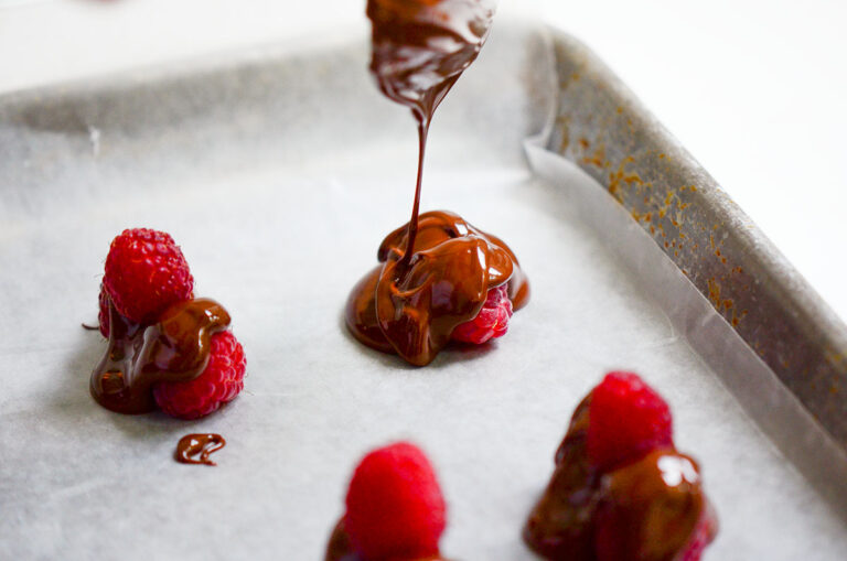 The BEST Chocolate Covered Raspberries Recipe - Maureen Abood