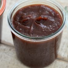 Apple butter in a Weck jar, Maureen Abood