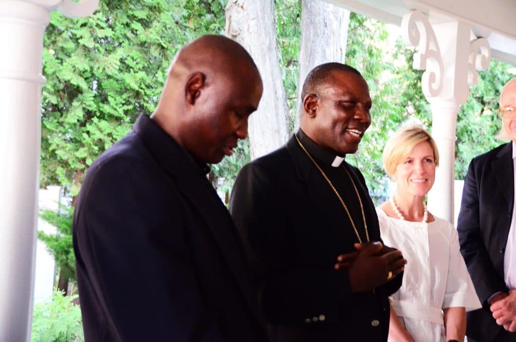 Nigerian priests blessing the house up north, Maureen Abood