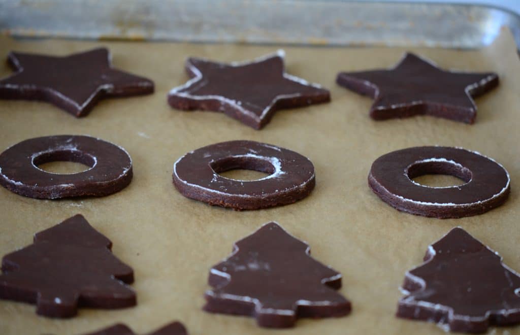 Chocolate cut-out cookies