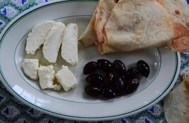 Jibin with olives and bread, Maureen Abood