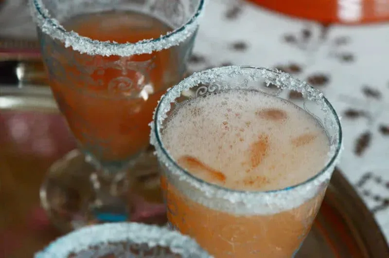 Red Grapefruit Mimosas