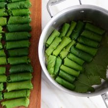 Vegetarian Grapeleaves, MaureenAbood.com