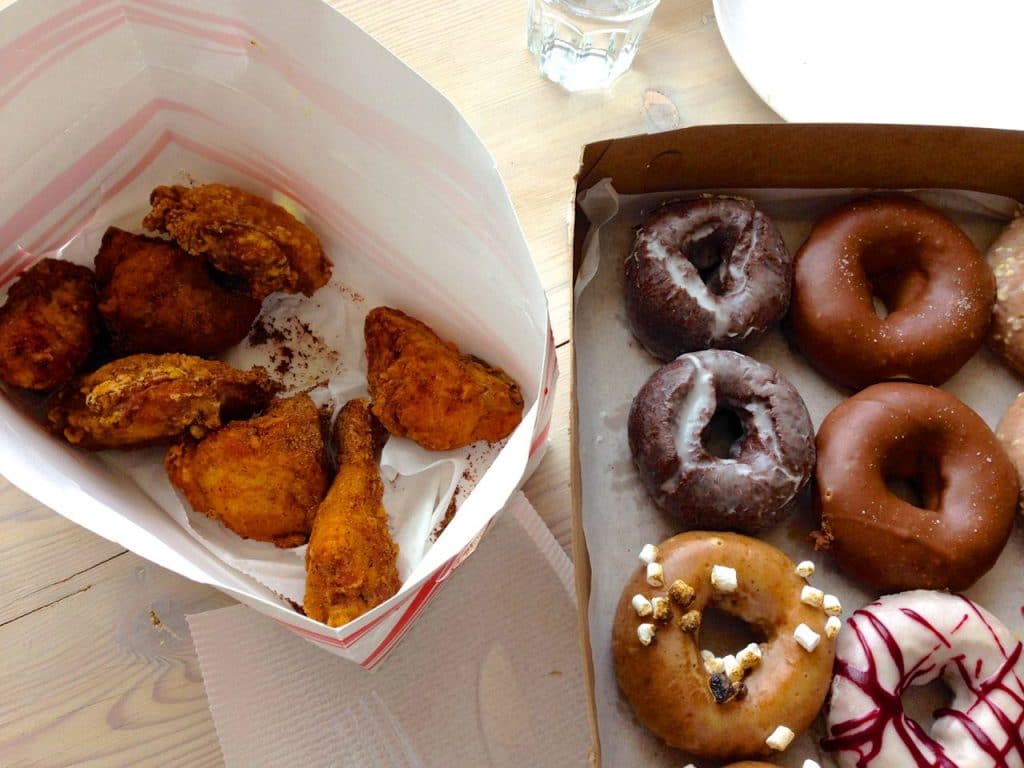 Chicken and donuts, Maureen Abood