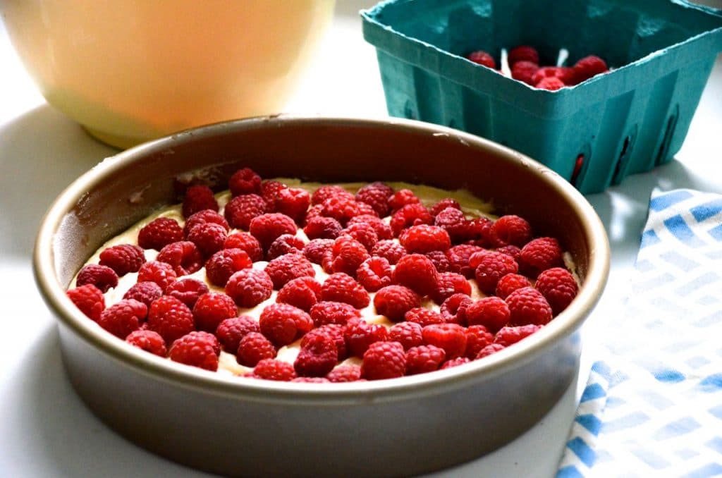 raspberry cake batter for coffee cake, Maureen Abood