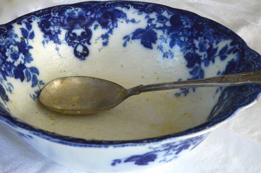 Blue salad bowl, Maureen Abood