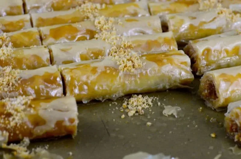 Ginger and Cardamom Baklava - Zena's Kitchen