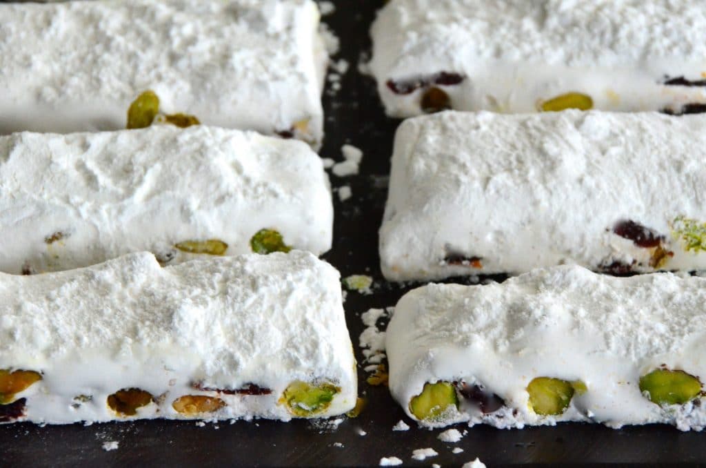 Nougat slices on a board, Maureen Abood