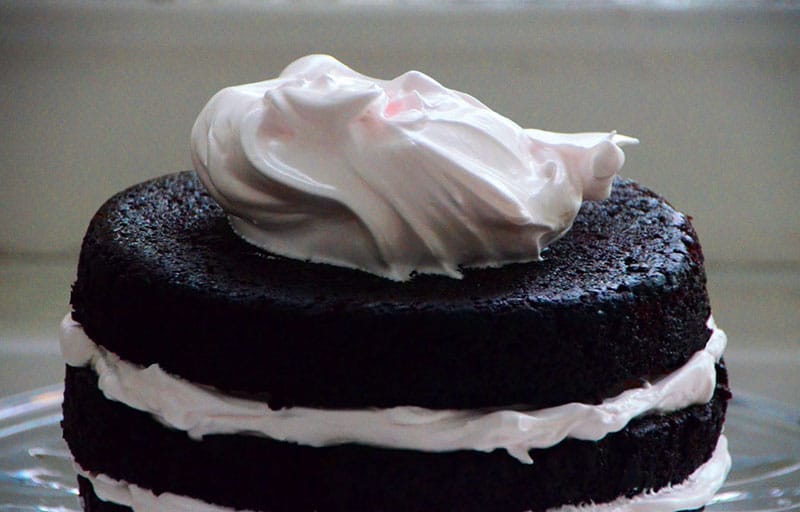 Chocolate cake Fluffy icing, Maureen Abood