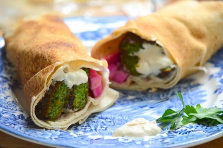 Fresh Herb Falafel Wrap, Maureen Abood