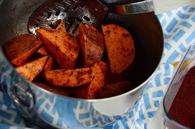 Sumac sweet potatoes with spice, Maureen Abood