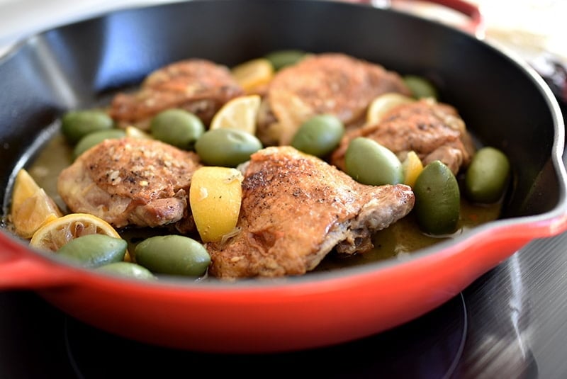 Braised Chicken with Lemon and Olives. And smiles. Maureen Abood