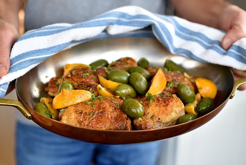 Dan with braised chicken