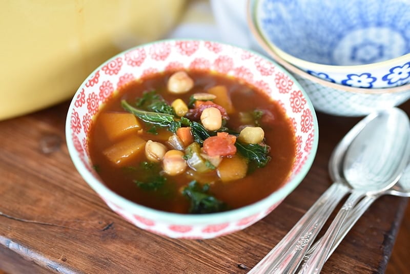 Lebanese Veg, Chickpea and Kale Soup, Maureen Abood