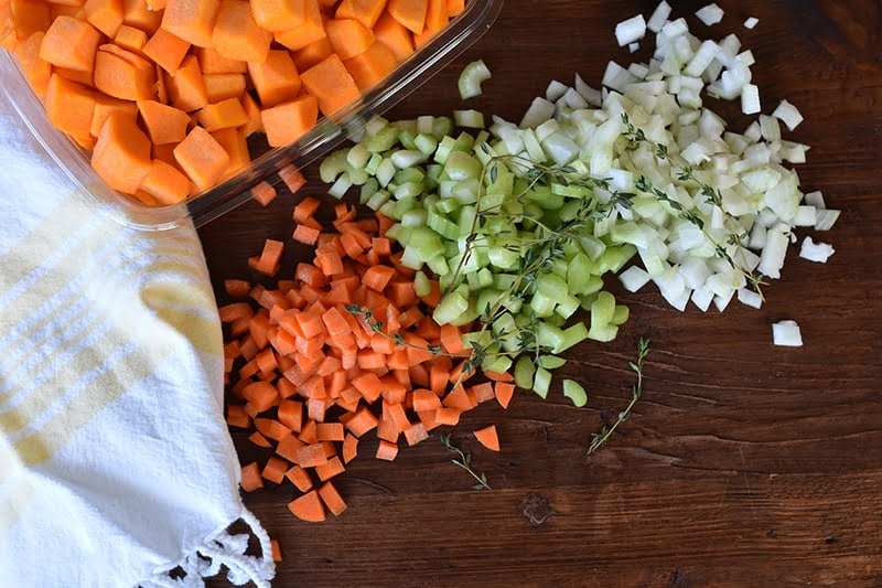 Mirepoix for Lebanese Veg soup, Maureen Abood