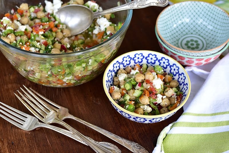 Chickpea and feta salad, Maureen Abood