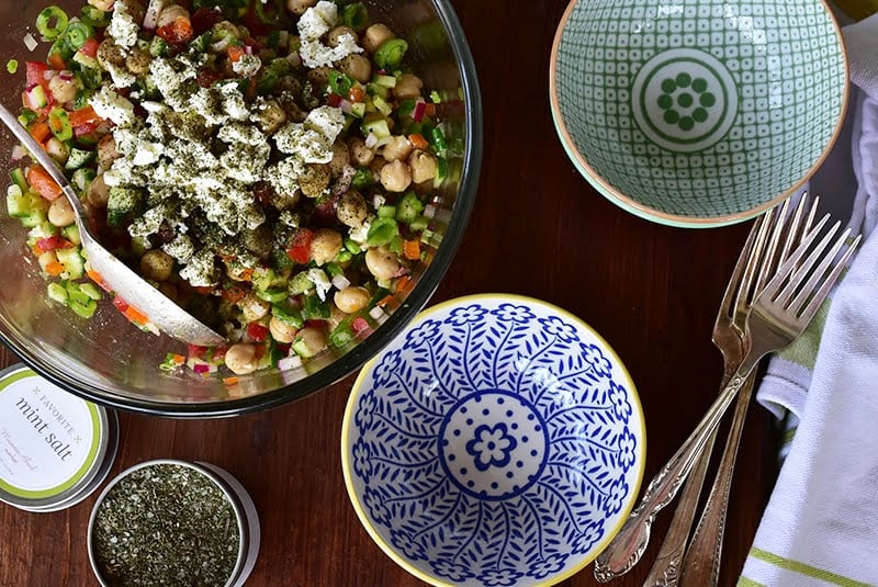 Feta and Chickpea Salad, Maureen Abood