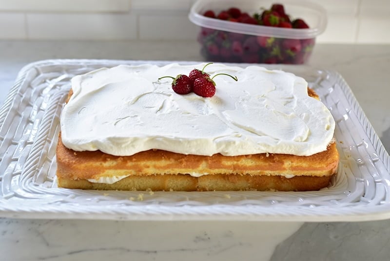 Strawberry Cream Cake, MaureenAbood.com