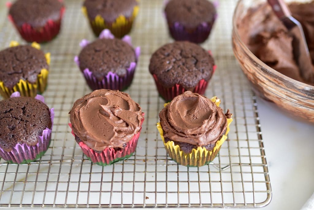 Chocolate Frosted Cupcakes, MaureenAbood.com