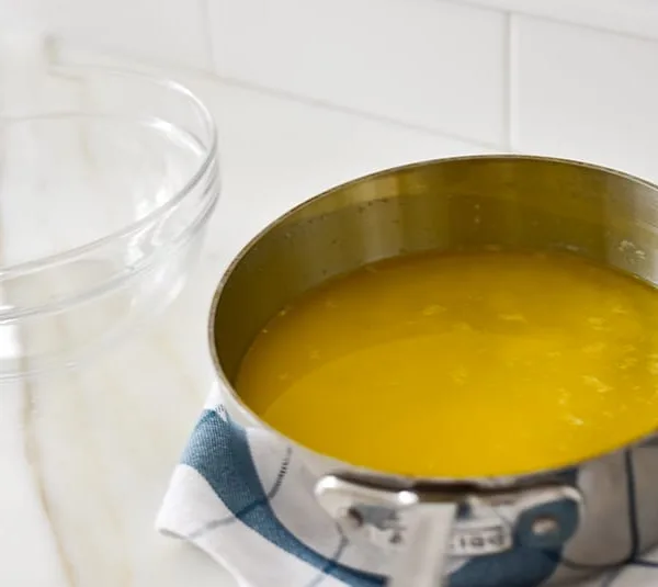 Clarified butter in a pan, Maureen Abood