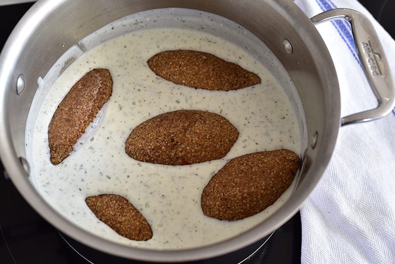 Kibbeh in yogurt sauce, MaureenAbood.com