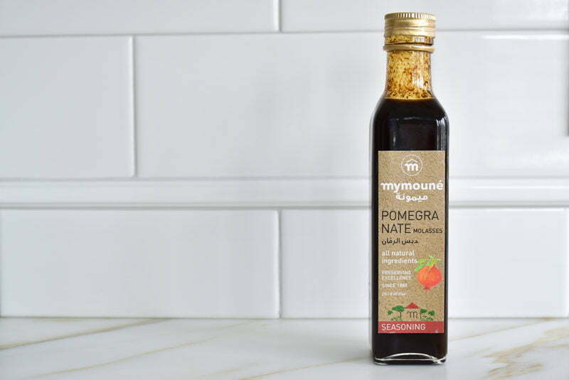 Mymoune Pomegranate Molasses on the counter