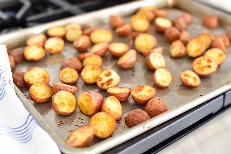 Roasted New Potatoes (Roasted with Mint) - Maureen Abood