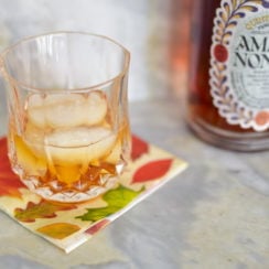 Amaro cocktail on the rocks