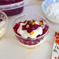 Cranberry parfait