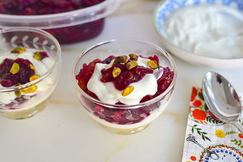 Cranberry parfait