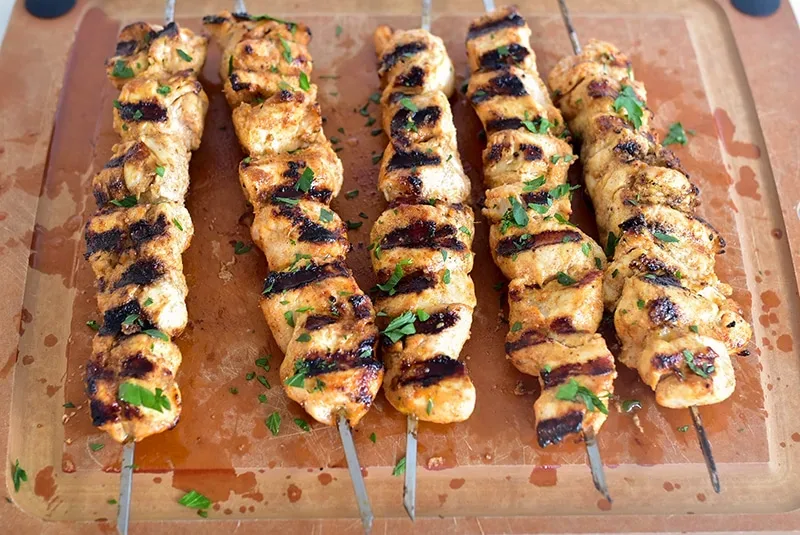 Shish Tawook- Skewered Chicken