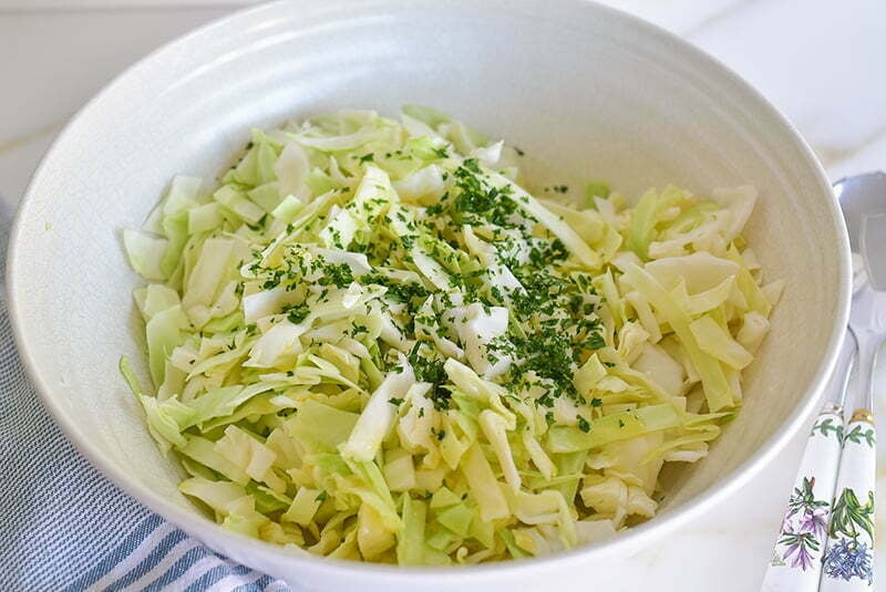 Easy Cabbage Salad with Garlic and Lemon - Maureen Abood