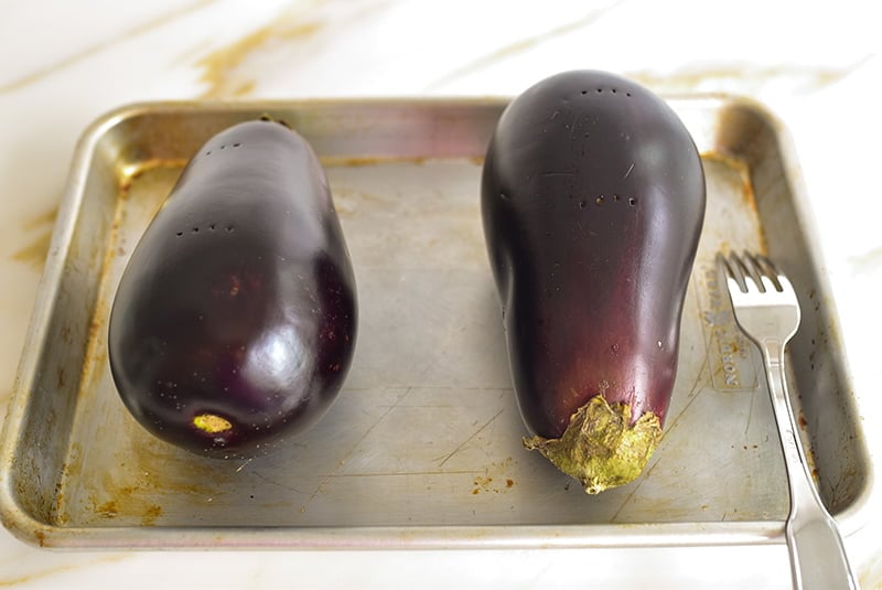 Eggplant for Baba Gannouj