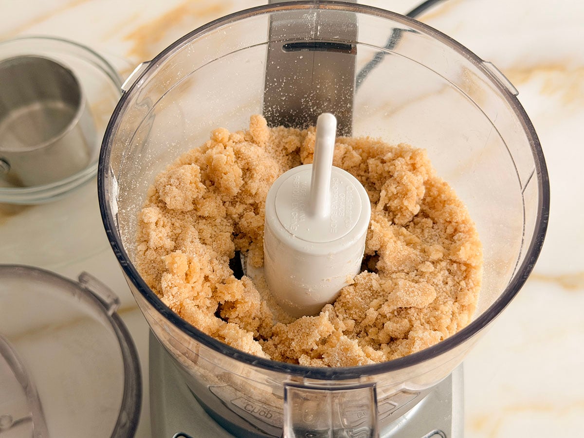 Processed ingredients for muffin crumb topping
